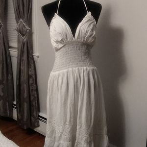 White cotton sundress